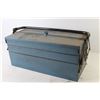 Image 8 : Fold Out Tool Box w/ Contents - Partial Socket Set - Sm Chipping Hammer & Rods