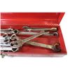 Image 4 : Metal Tool Box w/Contents - Wrenches - Vice Grip