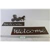 Image 1 : Metal Cut Outs - Welcome - Horse & Buggy