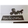 Image 2 : Metal Cut Outs - Welcome - Horse & Buggy