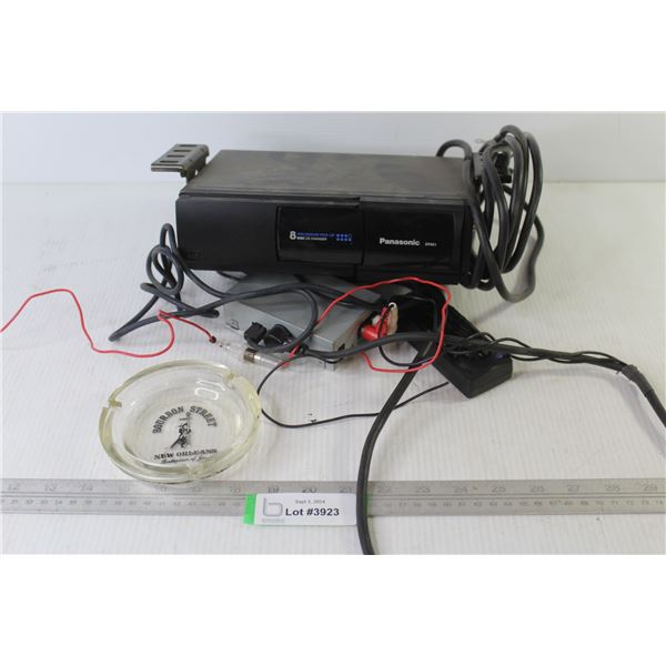 Panasonic 8 Disk CD Changer (untested) - Bourbon Street New Orleans Ashtray