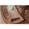 Image 12 : * 14.5" Roping Saddle, Double Rigging, 6" Gullet Width, Rawhide Covered Wood Tree, Felt Pad - STAND 