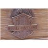 Image 3 : Wood Carved Harley Davidson Sign - 25" x 23"