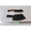 Image 1 : Knife w/Sheath - Cleaver - 6" Blade