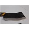 Image 2 : Knife w/Sheath - Cleaver - 6" Blade