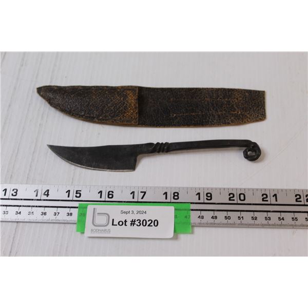 Homemade Knife w/ Sheath - 3" Blade
