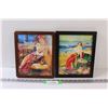 Image 1 : (2) Gypsy Lady Pictures in Frames