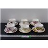 Image 1 : (6) Tea Cup Sets: Royal Vale, Royal Stafford, Consort, Misc.