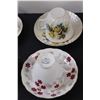 Image 4 : (6) Tea Cup Sets: Windsor, Delphine, Royal Vale, Misc.