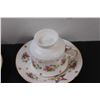 Image 3 : (5) Tea Cup Sets: Delphine, Windsor, Misc.