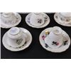 Image 4 : (5) Tea Cup Sets: Delphine, Windsor, Misc.