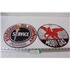 Image 1 : (2) Metal Signs: Mobil Gas & Standard Oil