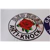 Image 2 : (2) Metal Signs: Red Rose & Gasoline Motor Oil