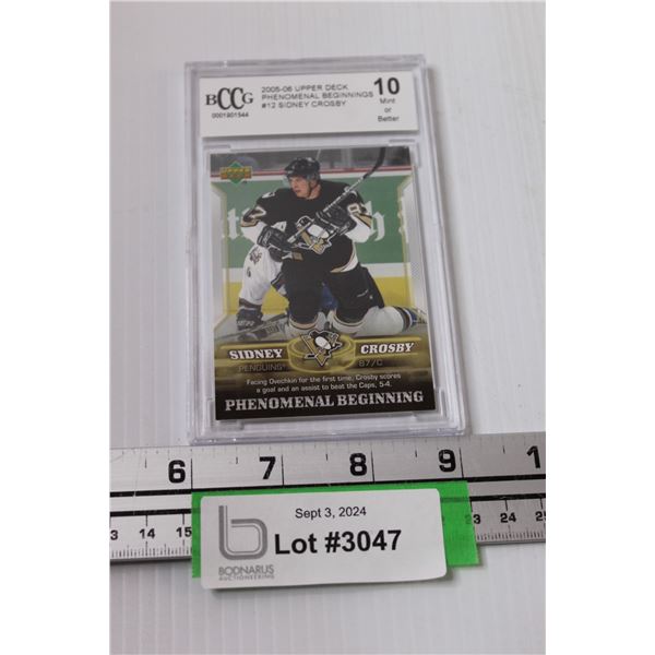 Sidney Crosby 2005-06 Upper Deck Graded Hockey Trading Card