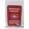 Image 1 : Montreal Canadiens Parking Sign - Plastic