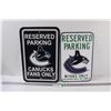Image 1 : (2) Vancouver Canucks Parking Signs - Plastic