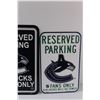 Image 3 : (2) Vancouver Canucks Parking Signs - Plastic