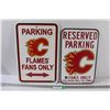 Image 1 : (2) Calgary Flames Parking Signs - Plastic