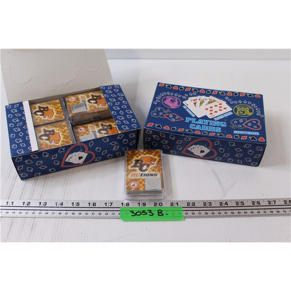 (2) Packages of 12: BC Lions Football Playing Cards