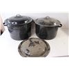 Image 3 : (2) Vintage Canning Pots With Lids, Extra Canning Pot Lid