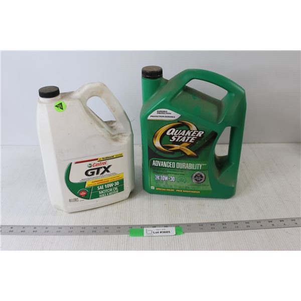 Castrol GTX SAE 10W-30 Car Motor Oil, Quaker State SAE 10W-30 Car Motor Oil