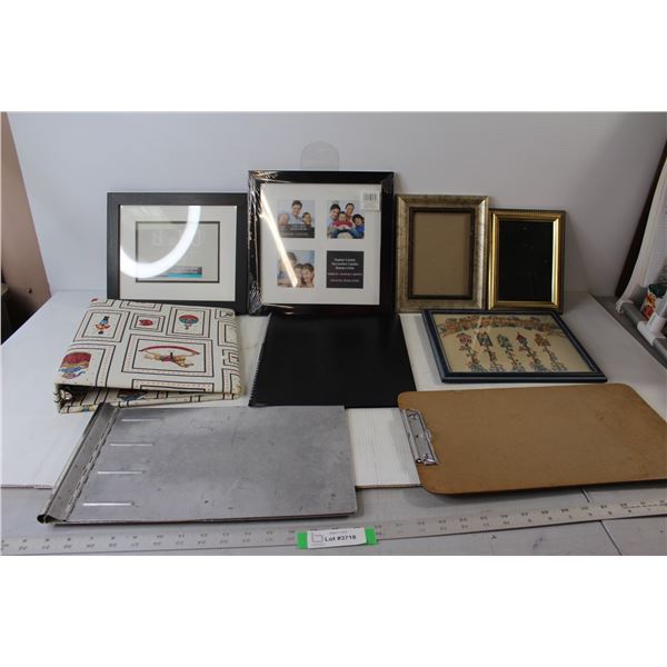 (4) Picture Frames, Home Tweet Home Art Framed - 11" x 10", Christmas Holiday Decorated Binder, Ledg