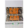 Image 1 : (2) CAT License Plat Metal Signs - 12" x 6"