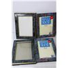 Image 2 : (8) Various Picture Frames, Traditional Red Silk Kimono Framed - 8 3/4" x 8 3/4"