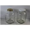 Image 3 : (6) Glass Jars with Lids