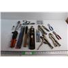 Image 1 : (9) Vise Grip Pliers, Metal Brush, Wood Plane and Assorted Hardware