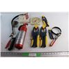 Image 1 : Dry Chemical Fire Extinguisher, (4) Mastercraft Clamps, Suspension Strap and Assorted Items