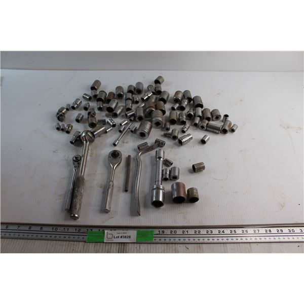 (3) Drive Impact Wrenches and Assorted Sockets