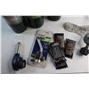Image 2 : Propane Tank Hose, (5) Coleman Propane Tanks, (5) Mystical Fire Pouches and (2) Campsite Torches
