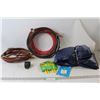 Image 1 : (3) Air Compressor Hoses, Pack of (5) Tent Pegs, Nameco Levels Pieces, Boating Water Single 39" Tube