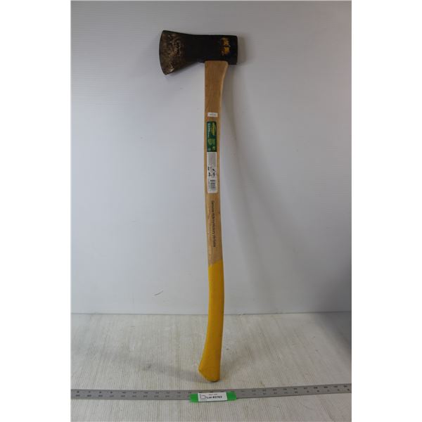 Yardworks Genuine Hickory 36" Handle Chopping Axe 5" Handle