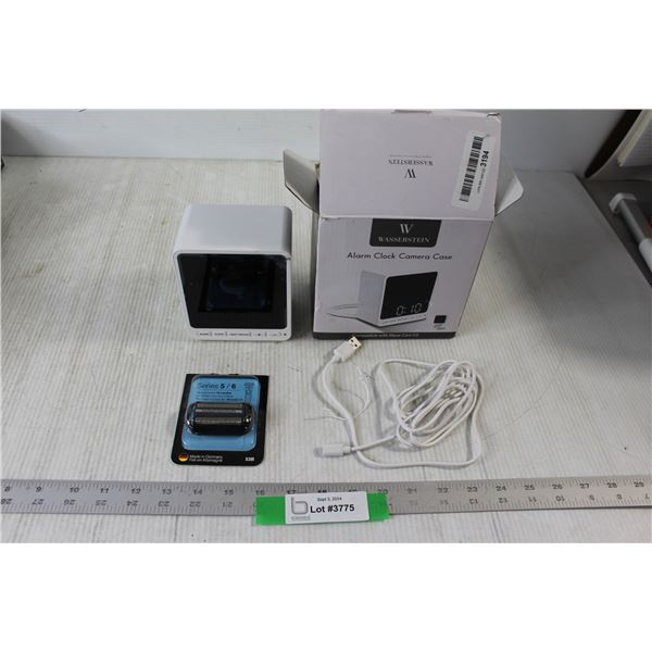 Wasserstein Alarm Clock Camera Case - Untested, Series 5/6 Electric Razor