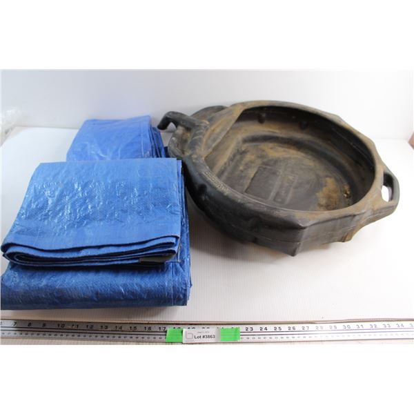 Wedco Oil Pan 16'' and (2) Nylon Covers