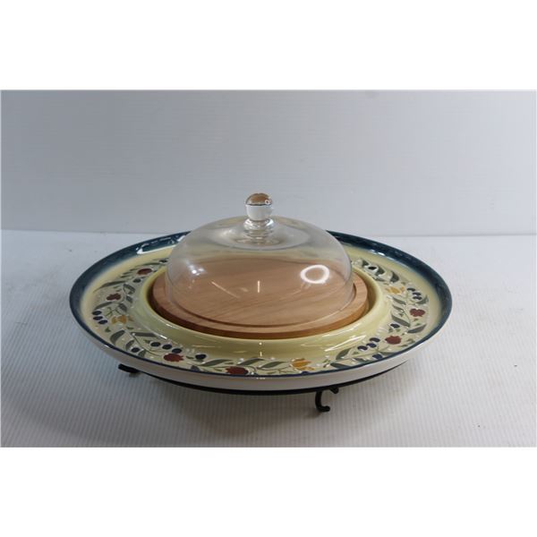 Hand Painted Cheese Tray