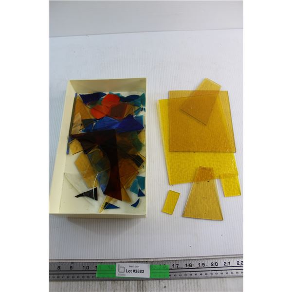 Assorted Stained Glass Pieces