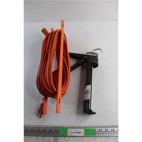 Cord Extension - Untested, Length Unknown and 9'' Caulking Gun