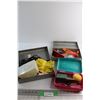 Image 1 : Lunchbox, Soldering Iron, (2) Tin Boxes and Assorted Hardware
