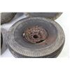 Image 2 : (5) 10" Utility Wheels ( some rims rusty & damaged)