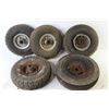 Image 5 : (5) 10" Utility Wheels ( some rims rusty & damaged)