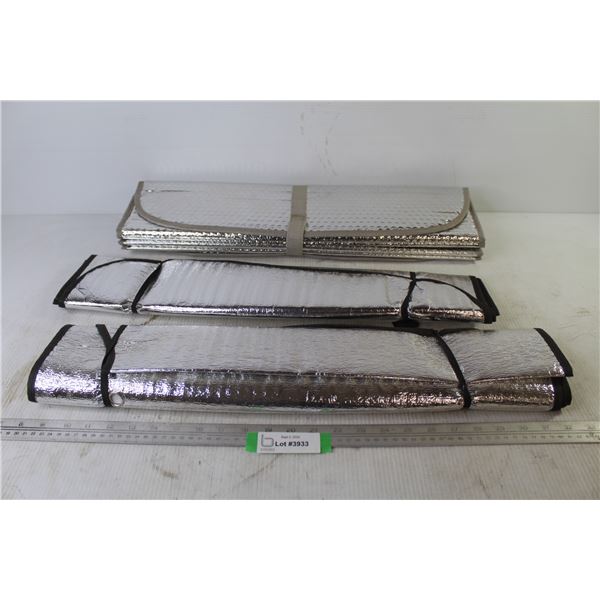 (3) Reflective Windshield Sun Screens