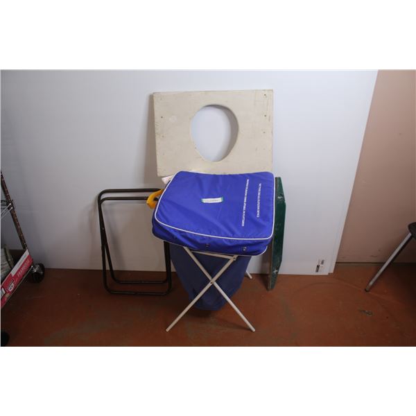 Home Made Toilet Seat - Sports Cushion - Hamper - Straight Edge