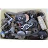 Image 2 : Wire Wheel - Bearings - Grinding Disks - Assorted Pullies & Misc. Items
