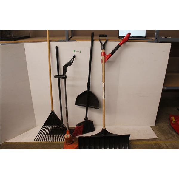 *Brooms - Rake - Snow Shovel - Weed Wacker (untested)