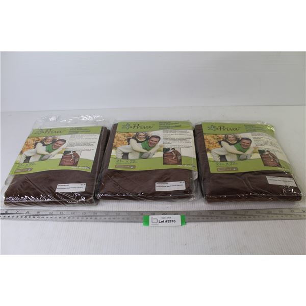 (3) Portable Seat Protectors (brown - NIB - 22" x 21")