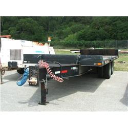 1998 24' National Tilt Bed Trailer/Pin Pull/Tandem Axle.