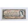 Image 1 : #13 1954 CANADIAN $100 PAPER MONEY NOTE QEII